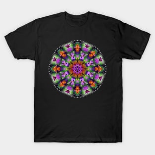 Mandala Magic - Green And Purple Delight T-Shirt